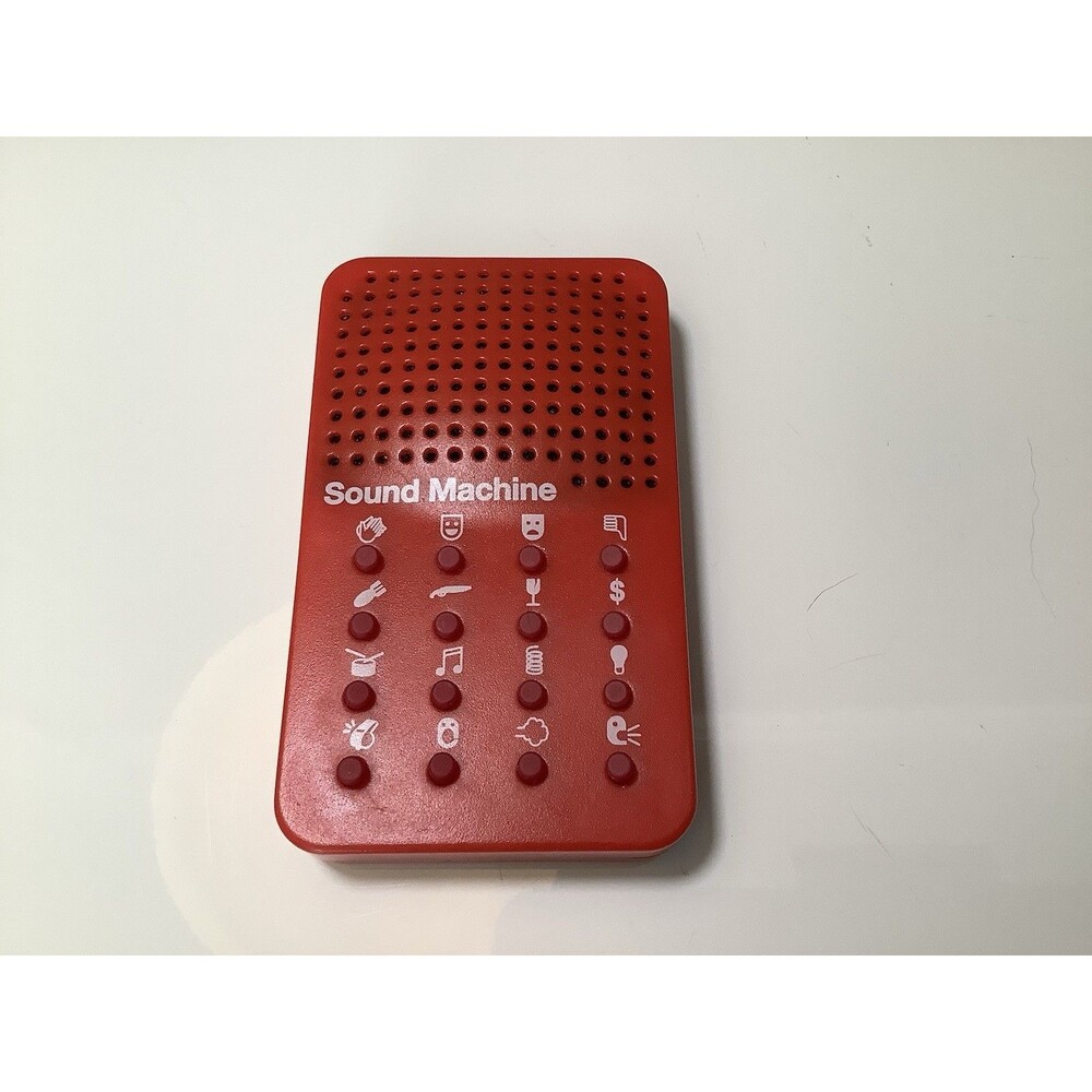 NPW Classic Sound Machine 16 Buttons Hilarious Sound Effects Red Battery Powered